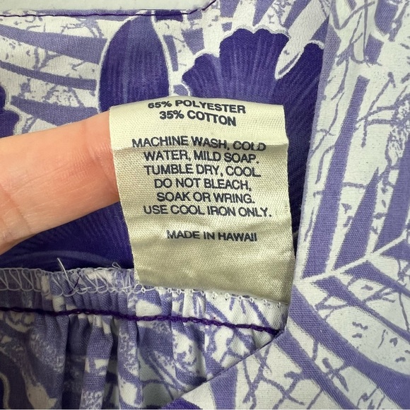 Royal Creations Hawaiian Purple Floral Maxi Dress - Picture 5 of 8